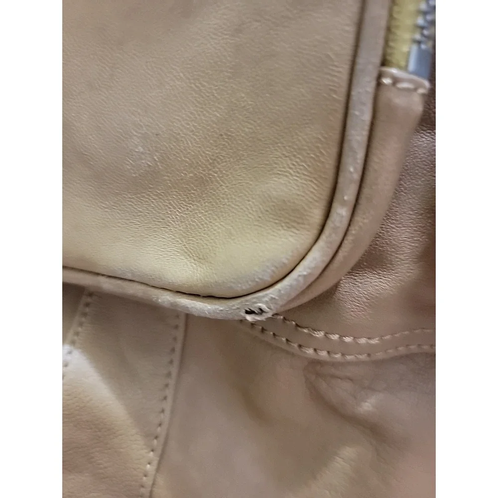 Chocolat Blu Pocket Hobo Bag Genuine Tan Leather Handbag Large Shoulder Purse